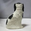 Black Spotted Porcelain Dog Figurine