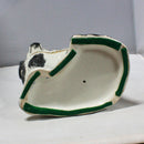 Black Spotted Porcelain Dog Figurine