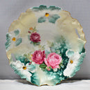 R.S. Prussia Hand Painted Cake Plate and Celery Dish