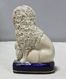 Staffordshire Poodle Dog Figurine Crazed
