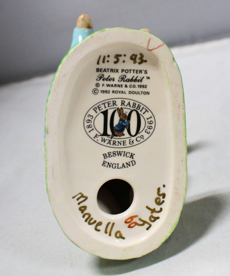 Royal Albert, The World of Beatrix Potter, Signed Peter Rabbit Figurine
