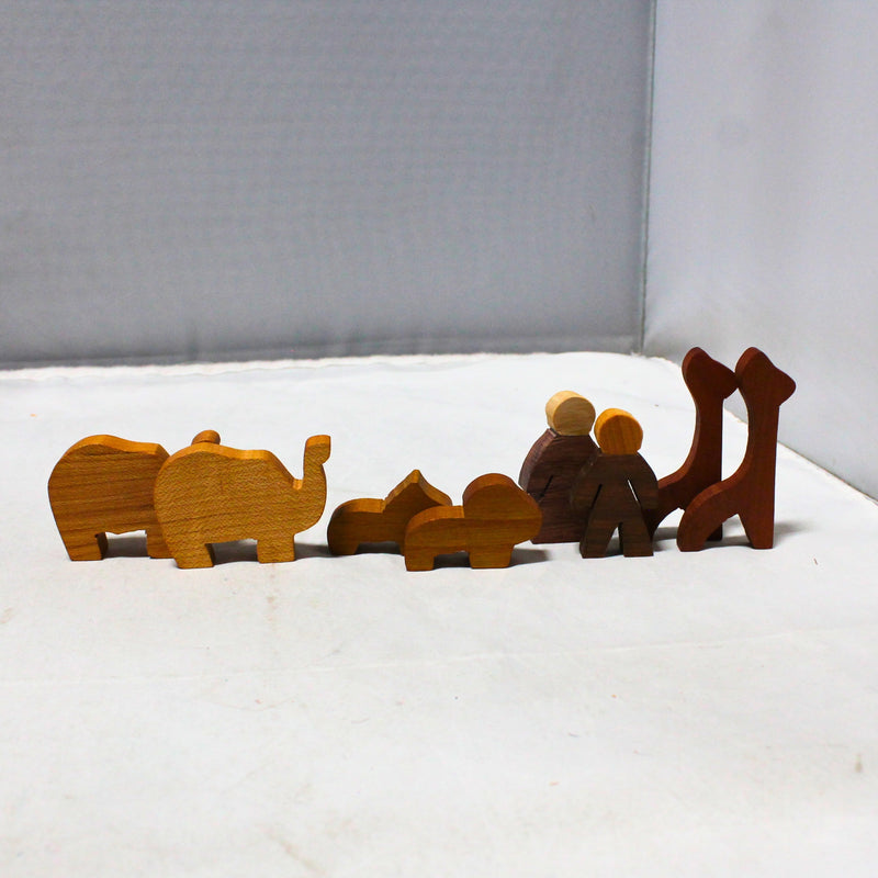 Handmade Wooden Noah's Ark