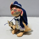 Lot of 2: Annalee Mobilitee Dolls, Spring Boy Bunny and Lion Kid