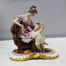 Rare Capodimonte Figurine, Mother with Daughter
