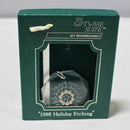 Swarovski, The Giftware Suite, 1988 Holiday Etching, Peace Ornament