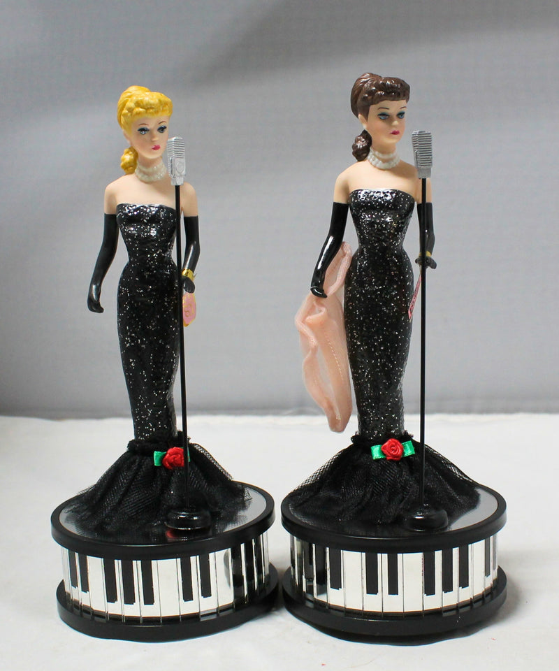 Lot of 2: Barbie Glamour Collection Musical Figurines, Solo in the Spotlight