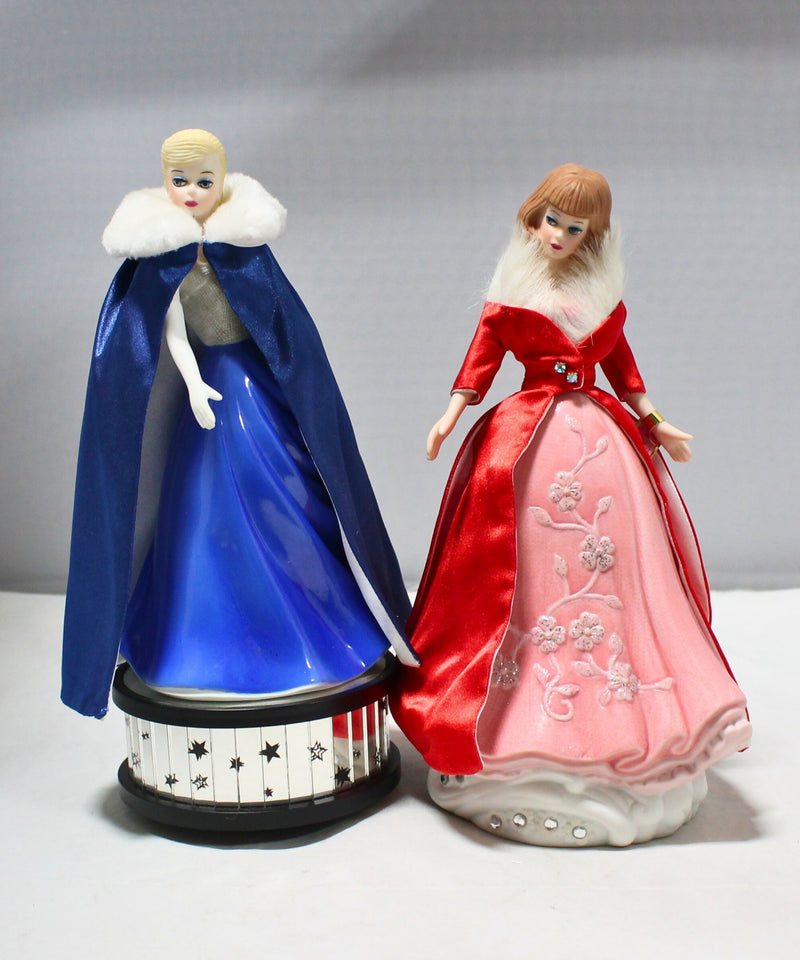 Lot of 2: Glamour Musical Figurines, Midnight Blue & Magnificience