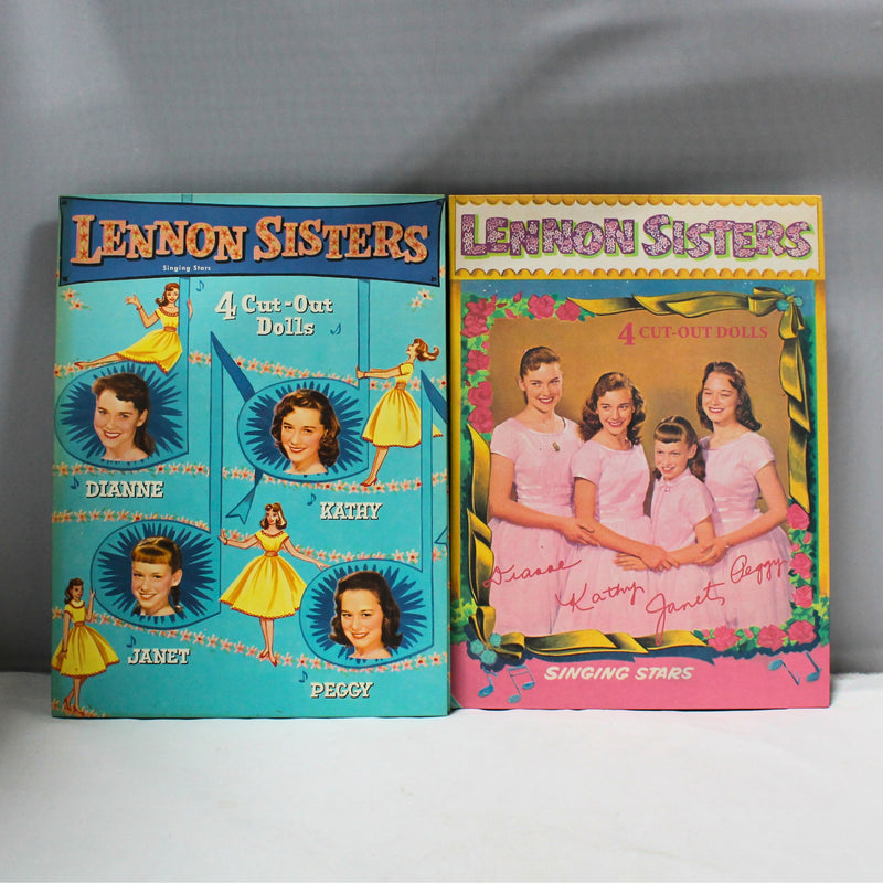 Lot of 2: Lennon Sisters, Singing Stars Cut-Out Paper Dolls