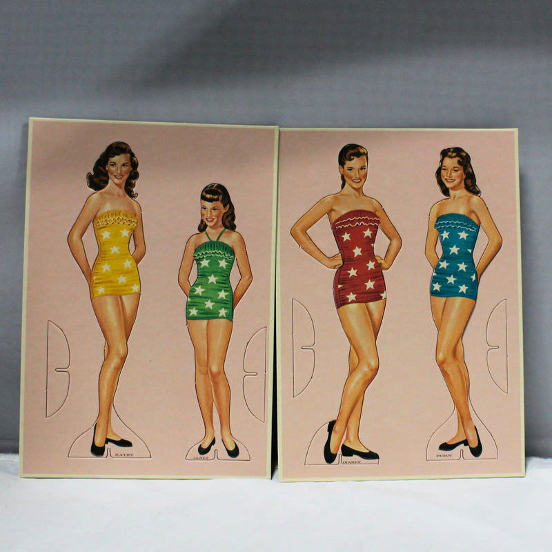 Lot of 2: Lennon Sisters, Singing Stars Cut-Out Paper Dolls