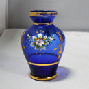 Lot of 2: Czech Bohemian Floral Vases