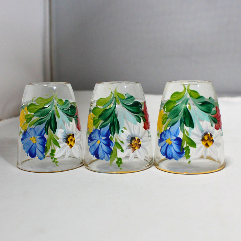 Lot of 6: Hand-Painted Innsbruck Austria Shot Glasses
