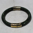 Chinese Jade Hinged Bangle Bracelet