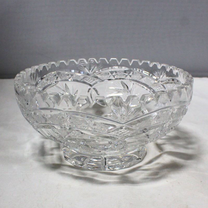 Crystal Pinwheel Footed Bowl