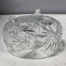 Crystal Pinwheel Footed Bowl