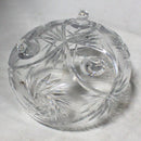 Crystal Pinwheel Footed Bowl