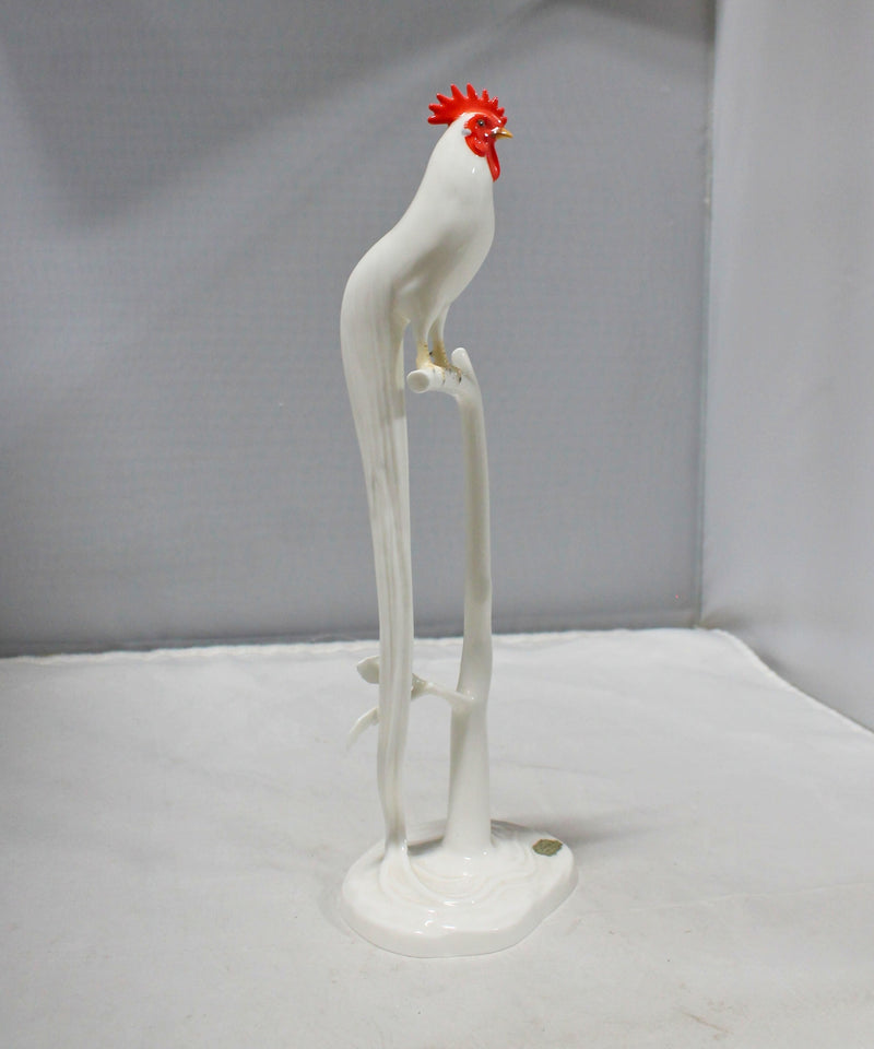 Noritake Onagadori Long Tailed Rooster Porcelain Statue