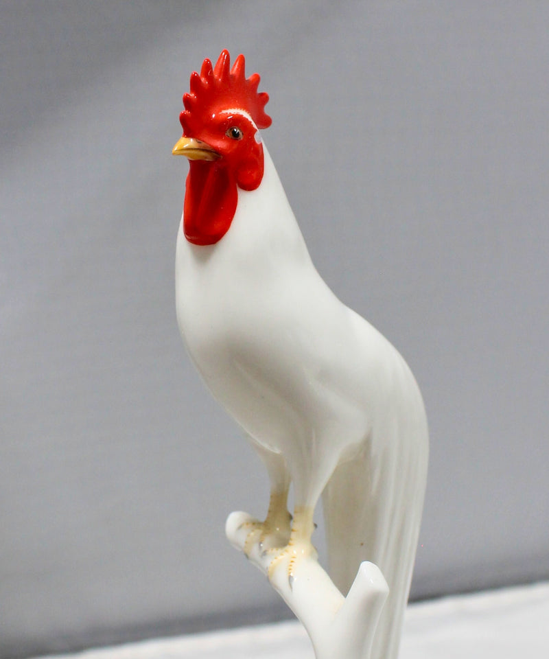 Noritake Onagadori Long Tailed Rooster Porcelain Statue