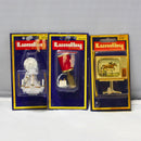 Lot of 3: Vintage Lundby Mini Doll House Furniture Lot, Chandeleir, Lamp, and TV