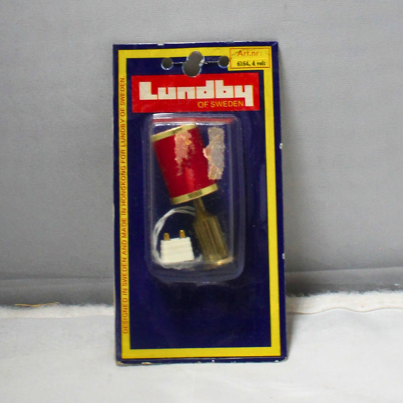 Lot of 3: Vintage Lundby Mini Doll House Furniture Lot, Chandeleir, Lamp, and TV