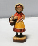 Lot of 3: ANRI Girl with Goose, Friendship, and Welcome Girl Figurines