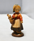 Lot of 3: ANRI Girl with Goose, Friendship, and Welcome Girl Figurines