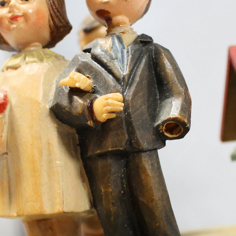 ANRI Thorens Carved Music Box, Wedding Scene