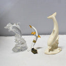 Lot of 3: Lenox Diving Dolphin, Wonders of the Wild, & Glass Baron Dolphin