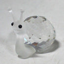 Lot of 2: Turtle & Snail Crystal Figurines - 010037 & 012725