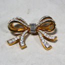 Swarovski Double Ribbon Bow, Pin/Brooch