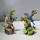Lot of 2: Danbury Mint, the 12 Songbird Figurines Collection Bird Figurines