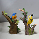 Lot of 2: Danbury Mint, the 12 Songbird Figurines Collection Bird Figurines