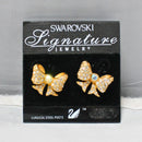 Lot of 3: Swarovski Hearts, Bows & SAL Octagon Earrings, Clip-Ons & Regular