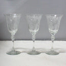 Lot of 3: Tiffin-Franciscan Cherokee Rose Glasses
