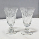 Lot of 6: Tiffin-Franciscan Cherokee Rose Glasses