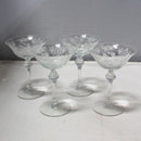 Lot of 4: Tiffin-Franciscan Cherokee Rose Champagne Glasses