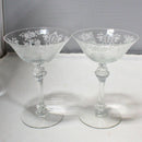 Lot of 4: Tiffin-Franciscan Cherokee Rose Champagne Glasses