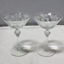 Lot of 4: Tiffin-Franciscan Cherokee Rose Champagne Glasses