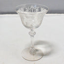 Lot of 4: Tiffin-Franciscan Cherokee Rose Cocktail Glasses
