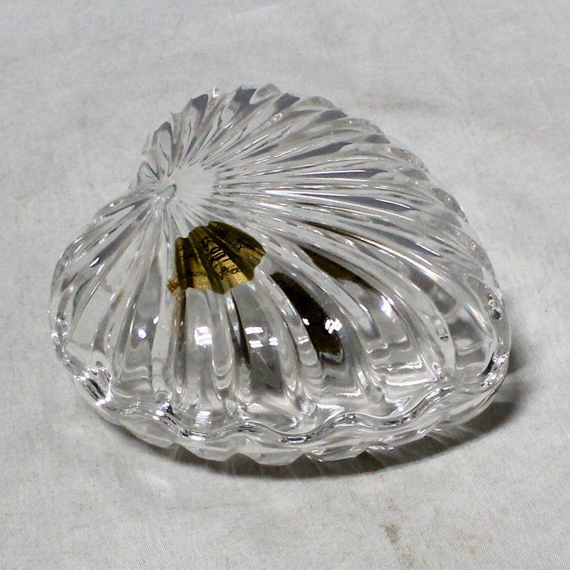 Lot of 2: RCR Heart Trinket Dish & Fifth Avenue Crystal Cherish Pattern Dish