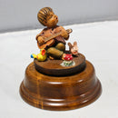 Goldscheider Hand-Carved Music Box Singing Wanderer
