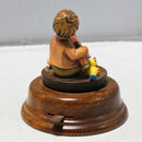 Goldscheider Hand-Carved Music Box Singing Wanderer