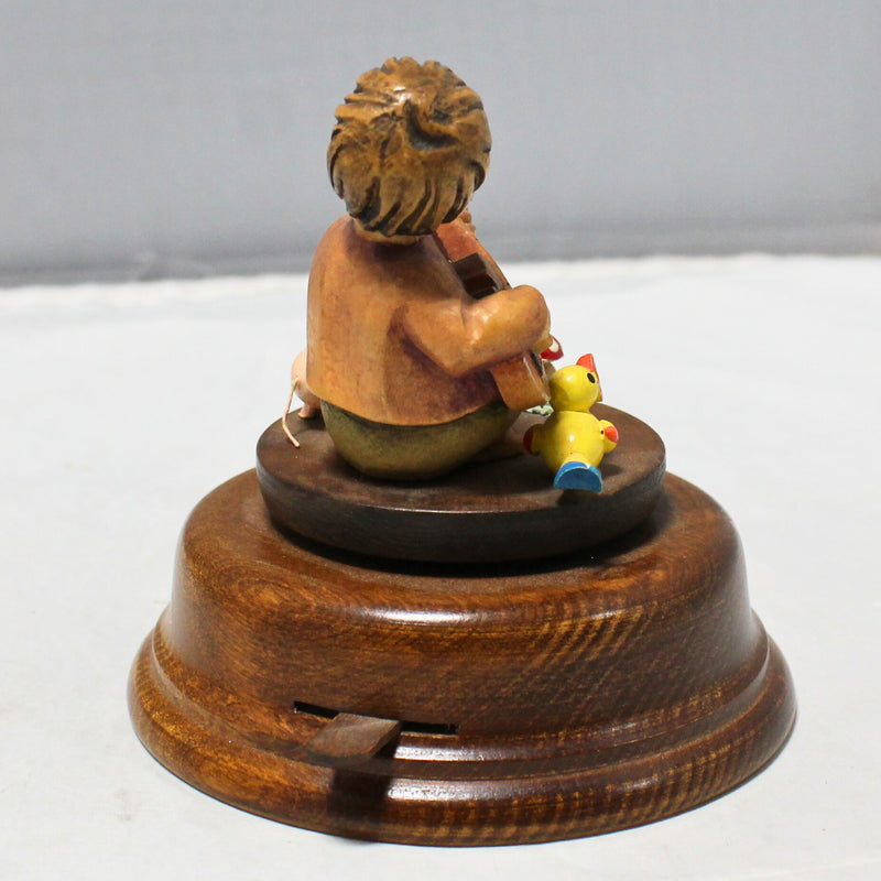 Goldscheider Hand-Carved Music Box Singing Wanderer