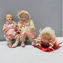 Lot of 3: Yolando Bello Ashton Drake Dolls, Emily on Knees, Heather, and Sarah