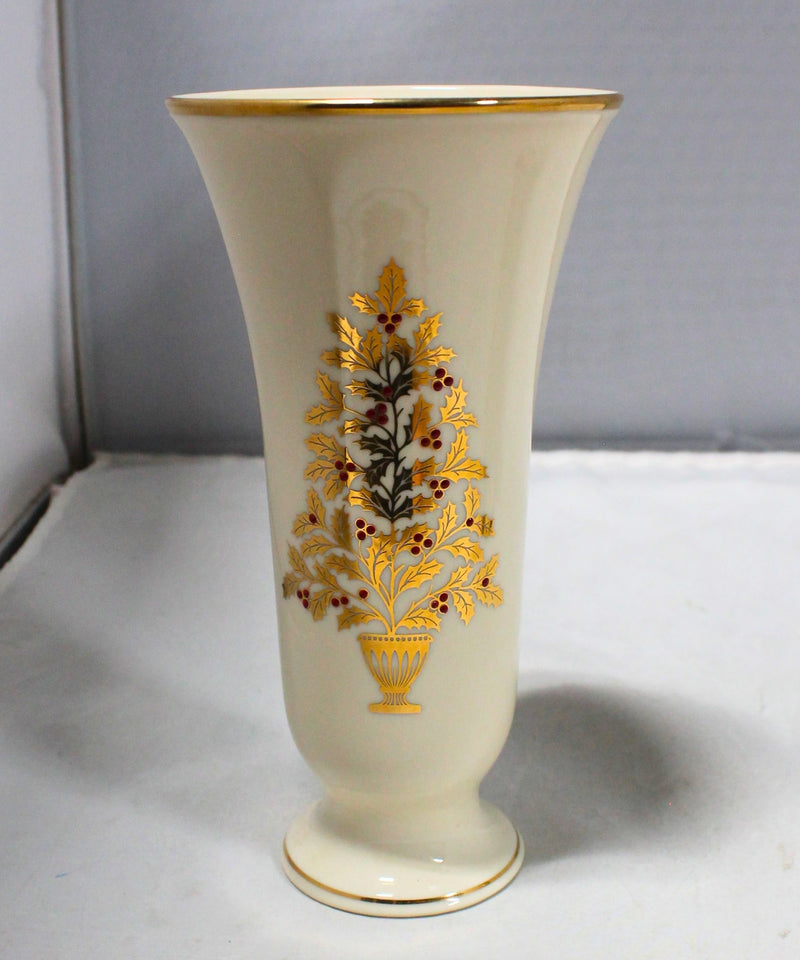 Lot of 2: Lenox Angel of Light & Eternal Xmas Vase