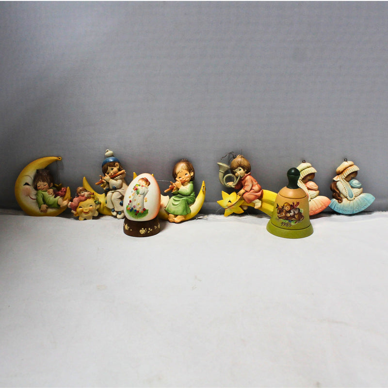Lot of 10: Anri Jerrandie Italy Ornaments, Bell, and Egg