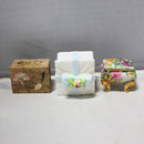 Lot of 6: Floral Trinket Boxes