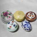 Lot of 5: Orrefors Sweden Floral Trinkets