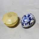 Lot of 5: Orrefors Sweden Floral Trinkets