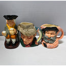 Lot of 3: Royal Doulton Cup Figurines, Happy John, Falstaff, & The Poacher