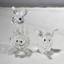 Lot of 2: Swarovski Figurines, Elephant & Kangaroo With Baby - 151489, 181756